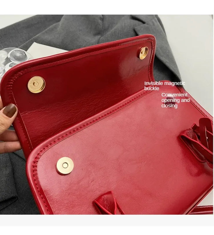 New High Sense Women Versatile Autumn and Winter Portable Shoulder Bag