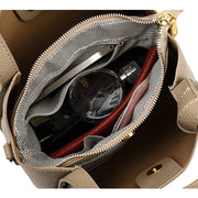 Aria Luxe Pebbled Bucket Bag