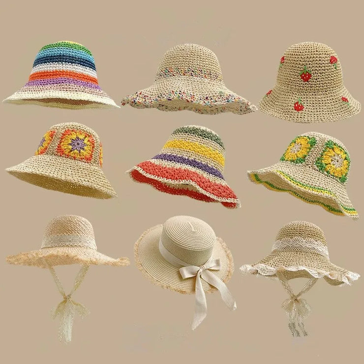 Sun-Kissed Crochet & Straw Hat Collection