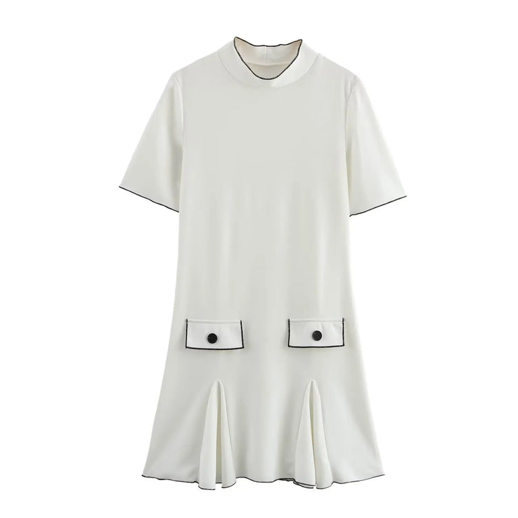 Mod Pocket Flare Mini Dress