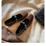 Shoes Women Flats Shallow Mouth Pointed Toe Loafers Ballerinas