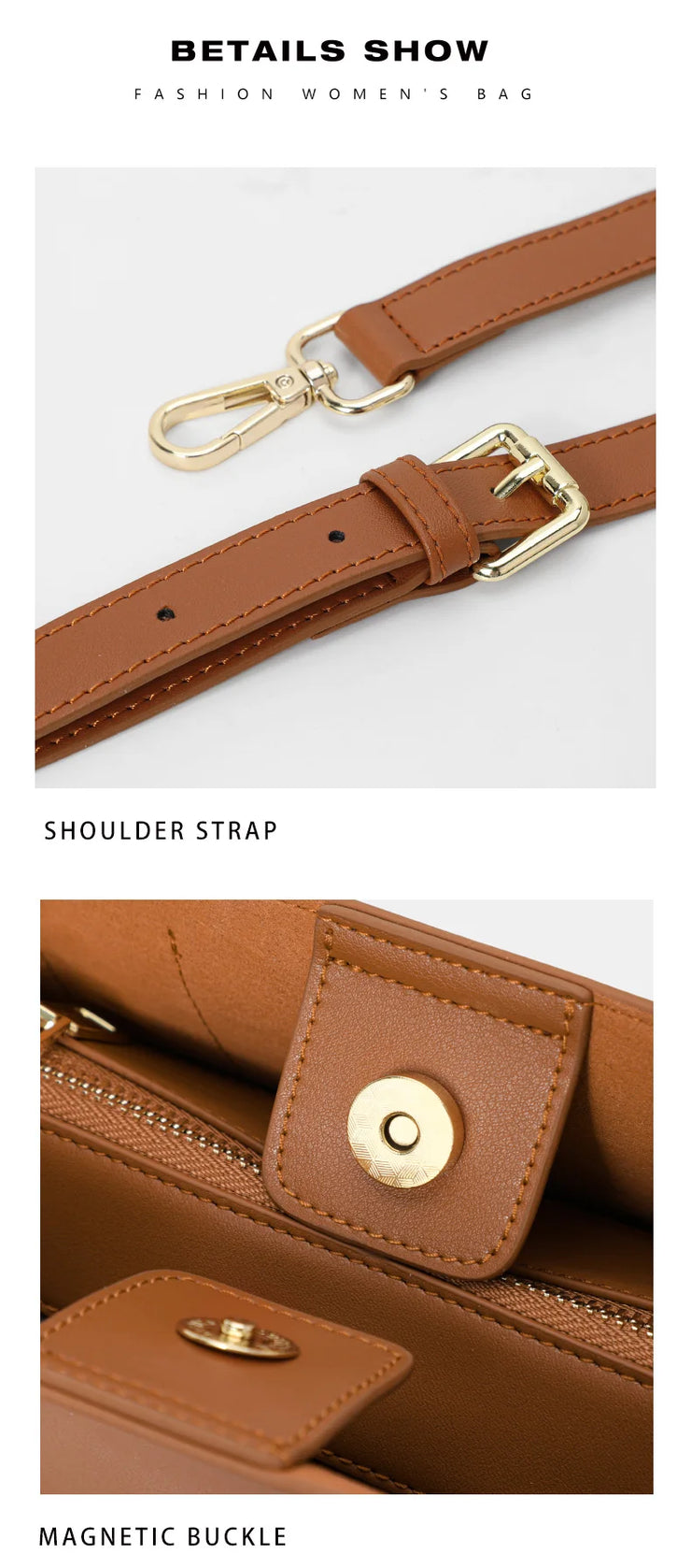 Classic Genuine Leather Structured Tote Bag