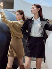Minimalist Casual Shorts Skirts Women High Waist