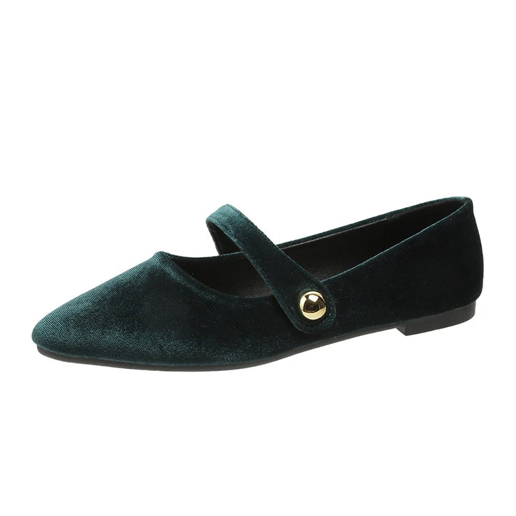 Velvet Muse Pointed Mary Janes
