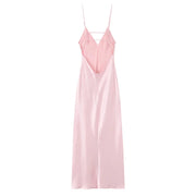 Satin Backless Slip Dress for Women