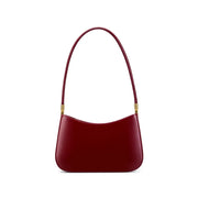 Classic Curve Shoulder Bag – Genuine Leather Elegance