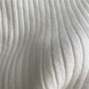 High-end Knit Flared Slim White Pant High Waist Design Pocket Trousers