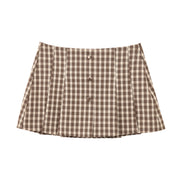 Heritage Checkered Vest & Skirt Co-Ord Set