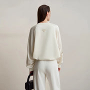 Amélie Satin Contrast Sweatshirt