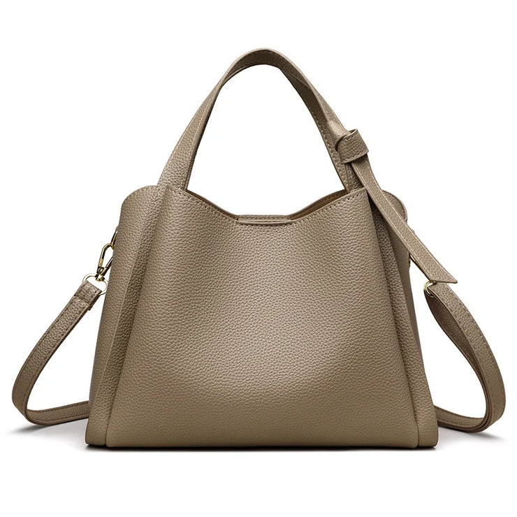 Aria Luxe Pebbled Bucket Bag