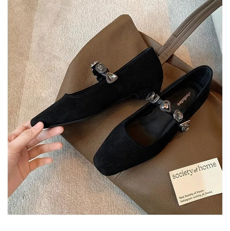 Shoes Women Flats Shallow Mouth Pointed Toe Loafers Ballerinas