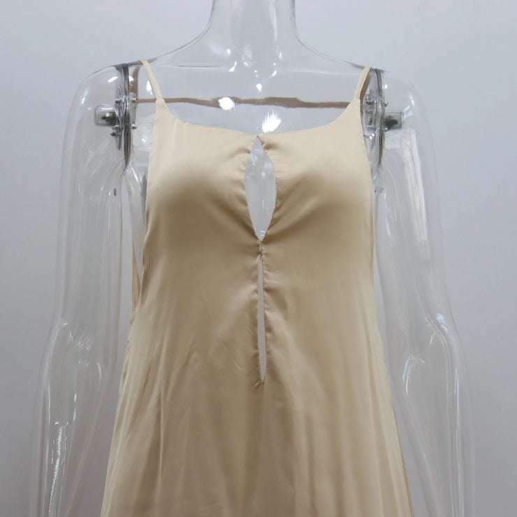 Chic Open Back Maxi Dress for Summer