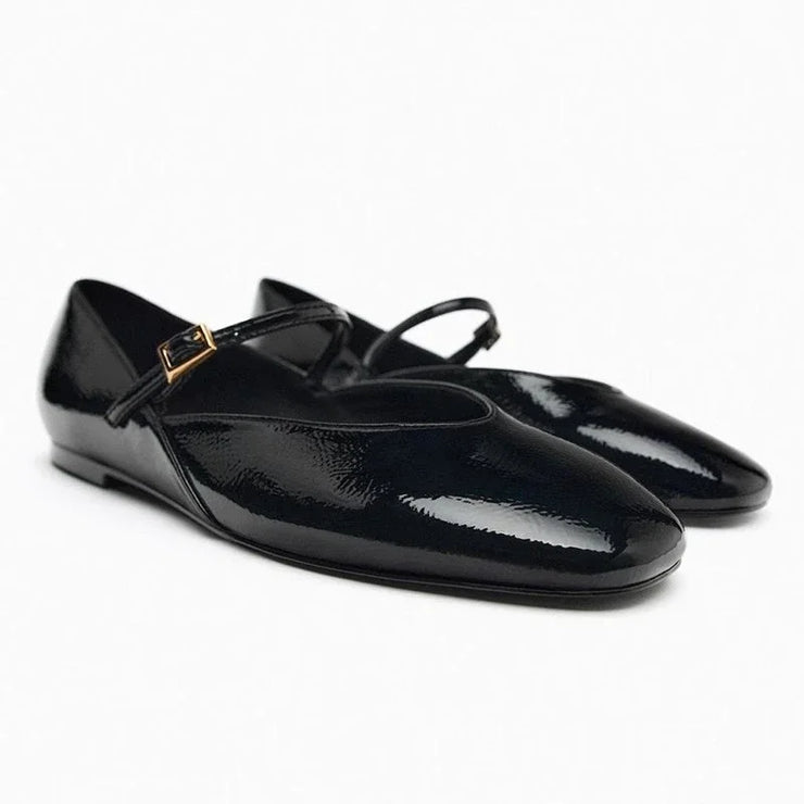 Château Patent Mary Jane Flats