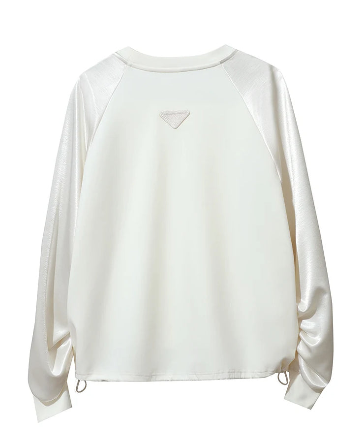 Amélie Satin Contrast Sweatshirt