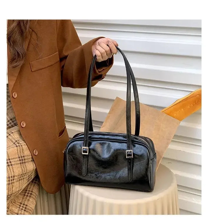 Luna Soft Gloss Pillow Shoulder Bag