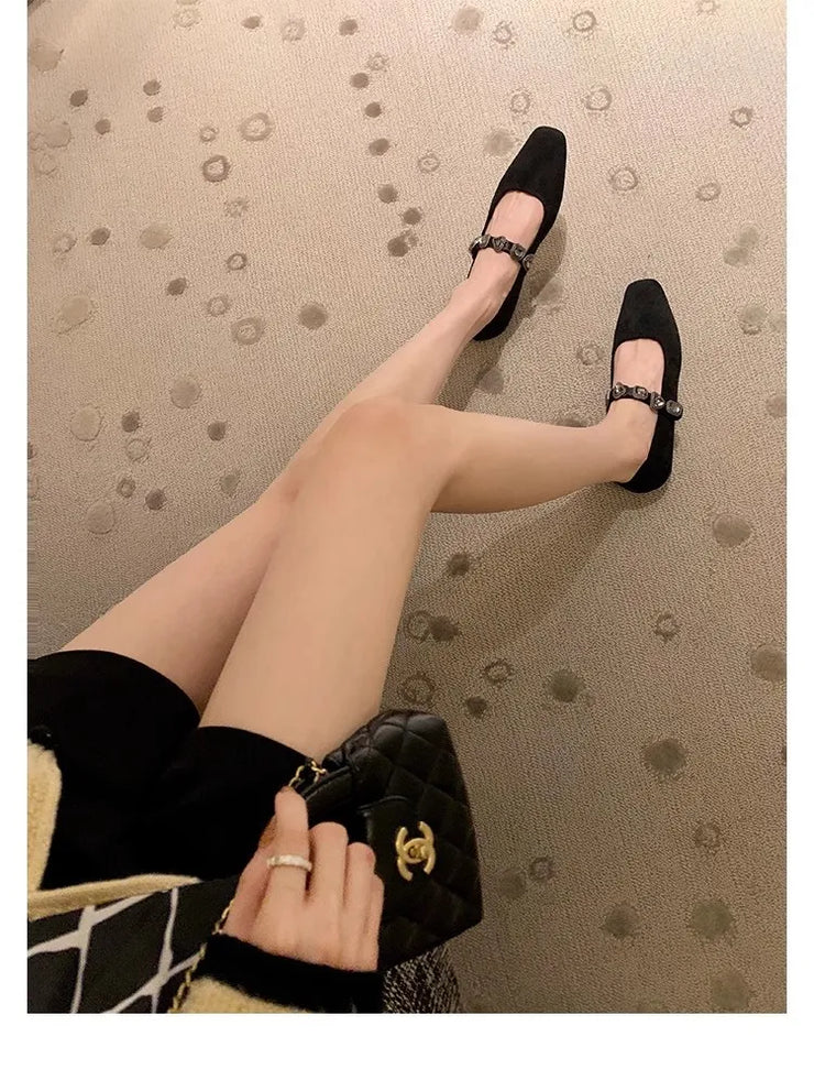Shoes Women Flats Shallow Mouth Pointed Toe Loafers Ballerinas