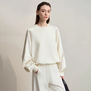 Amélie Satin Contrast Sweatshirt