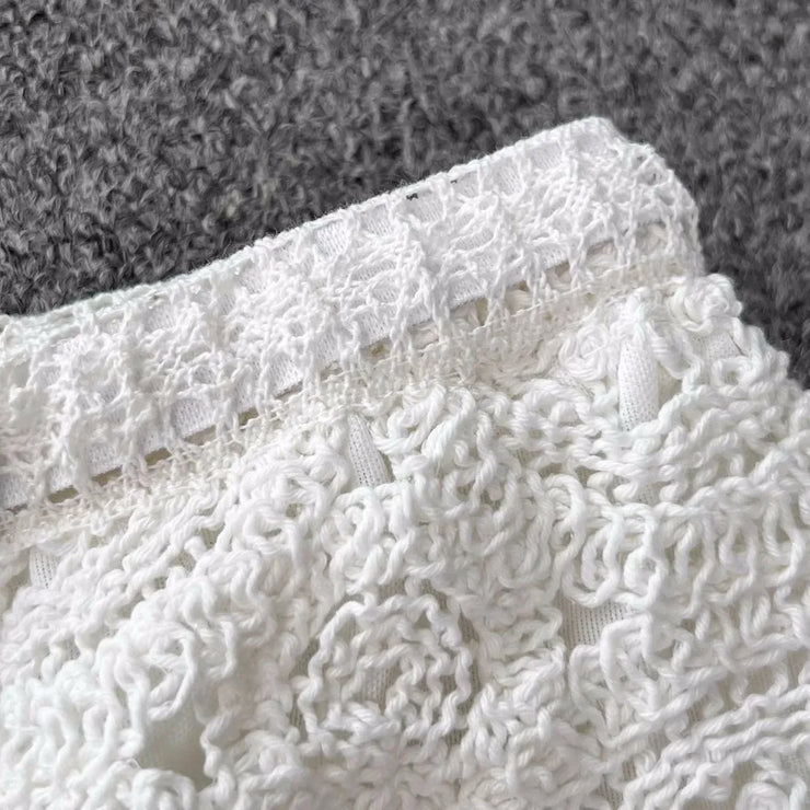Two Piece Sets Women Summer Knit Camisole Elastic Waist Shorts