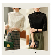 Élise Lace High-Neck Blouse