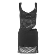 Women Summer 2 Piece Crochet Knit Camisole & Skirt Outfits