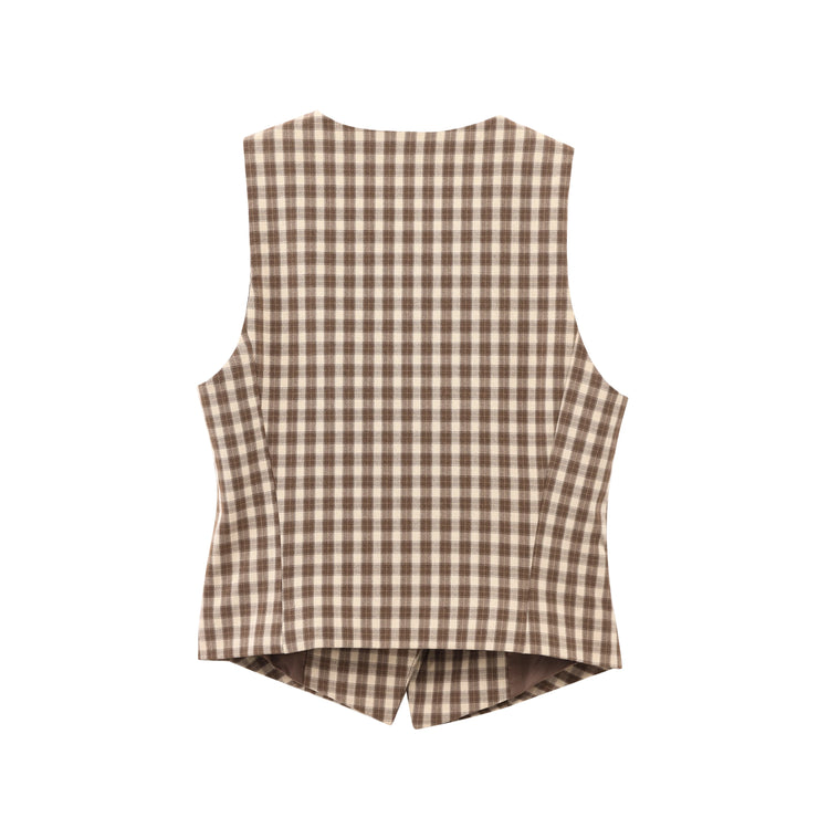 Heritage Checkered Vest & Skirt Co-Ord Set