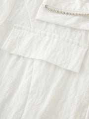 Whispering Breeze Belted Midi Shirt Dress