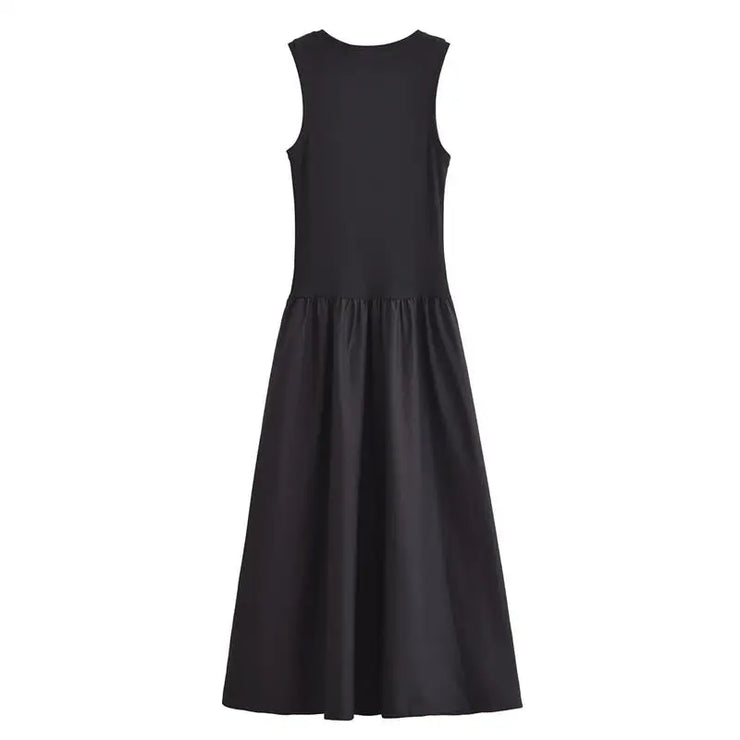 "Arden” Timeless Sleeveless Midi Dress