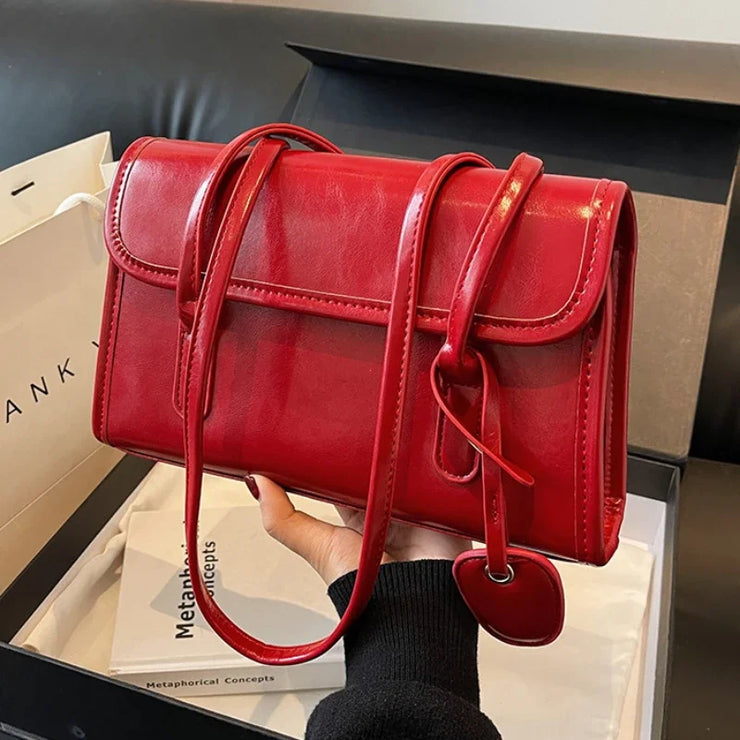 New High Sense Women Versatile Autumn and Winter Portable Shoulder Bag