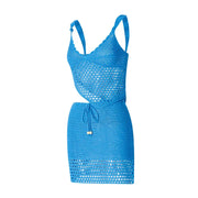 Women Summer 2 Piece Crochet Knit Camisole & Skirt Outfits