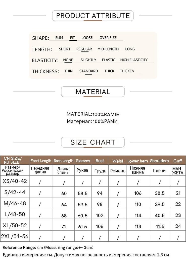 Magnolia Crest Embroidered Ramie Blouse