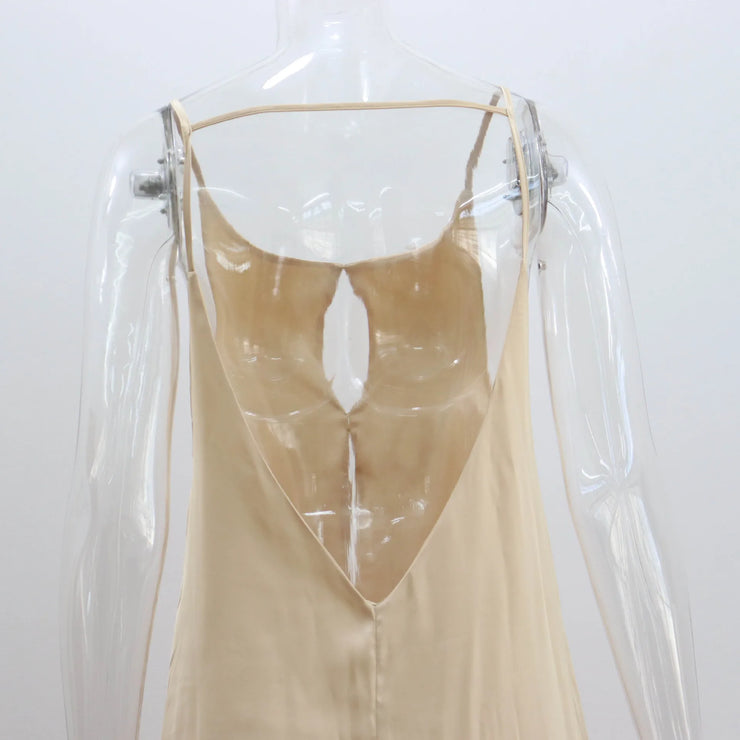 Chic Open Back Maxi Dress for Summer