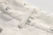 Radiant Sequin-Embroidered Vest & Skirt Set