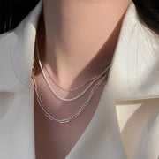 Lustra™ Minimalist Stainless Steel Sparkle Chain Necklace
