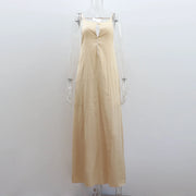 Chic Open Back Maxi Dress for Summer
