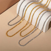 Lustra™ Minimalist Stainless Steel Sparkle Chain Necklace