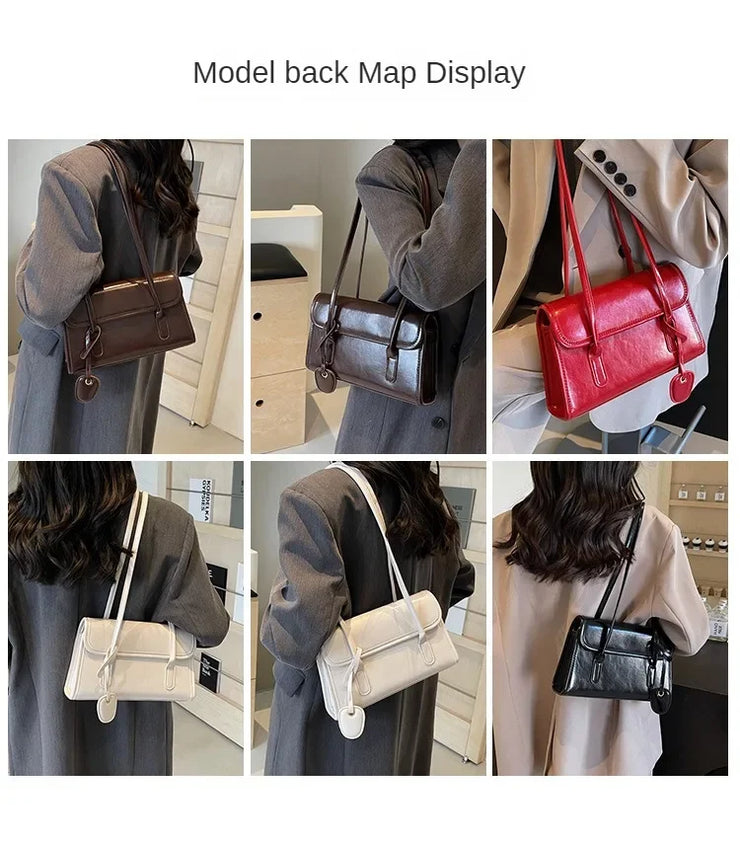 New High Sense Women Versatile Autumn and Winter Portable Shoulder Bag
