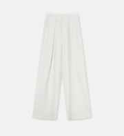 Pleated High Waist Wide Leg Pants – Sculpted Drape Trousers