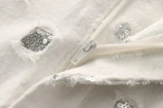 Radiant Sequin-Embroidered Vest & Skirt Set