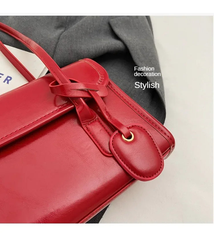 New High Sense Women Versatile Autumn and Winter Portable Shoulder Bag