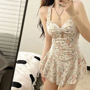 Women One-piece Beach Wear Swimsuit Beach High Waist Dress