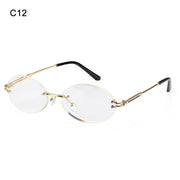 Celestia Oval Rimless Gradient Sunglasses – 12 Color Editions