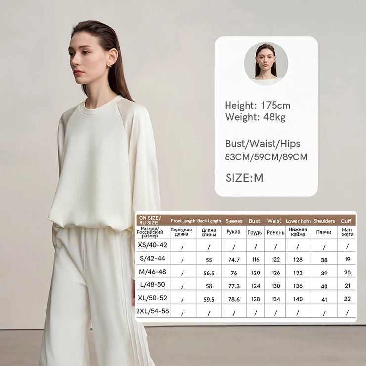 Amélie Satin Contrast Sweatshirt