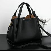 Aria Luxe Pebbled Bucket Bag