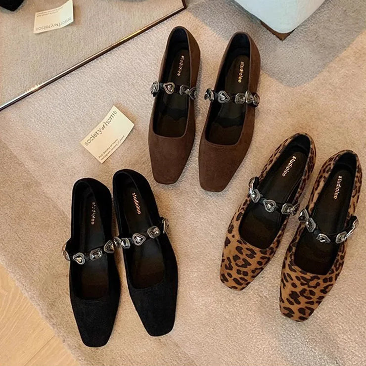 Shoes Women Flats Shallow Mouth Pointed Toe Loafers Ballerinas