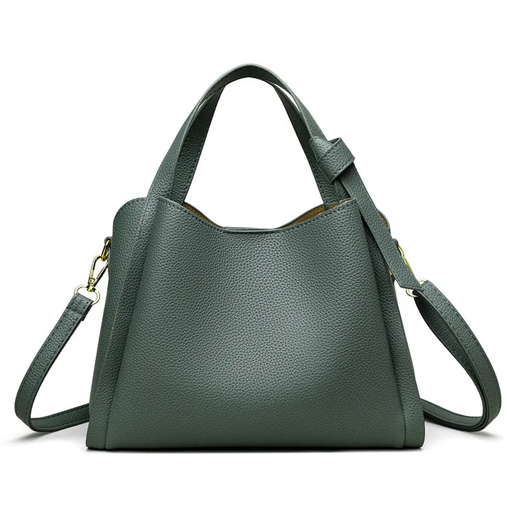 Aria Luxe Pebbled Bucket Bag