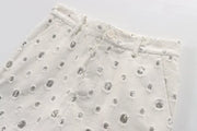 Radiant Sequin-Embroidered Vest & Skirt Set