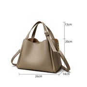 Aria Luxe Pebbled Bucket Bag