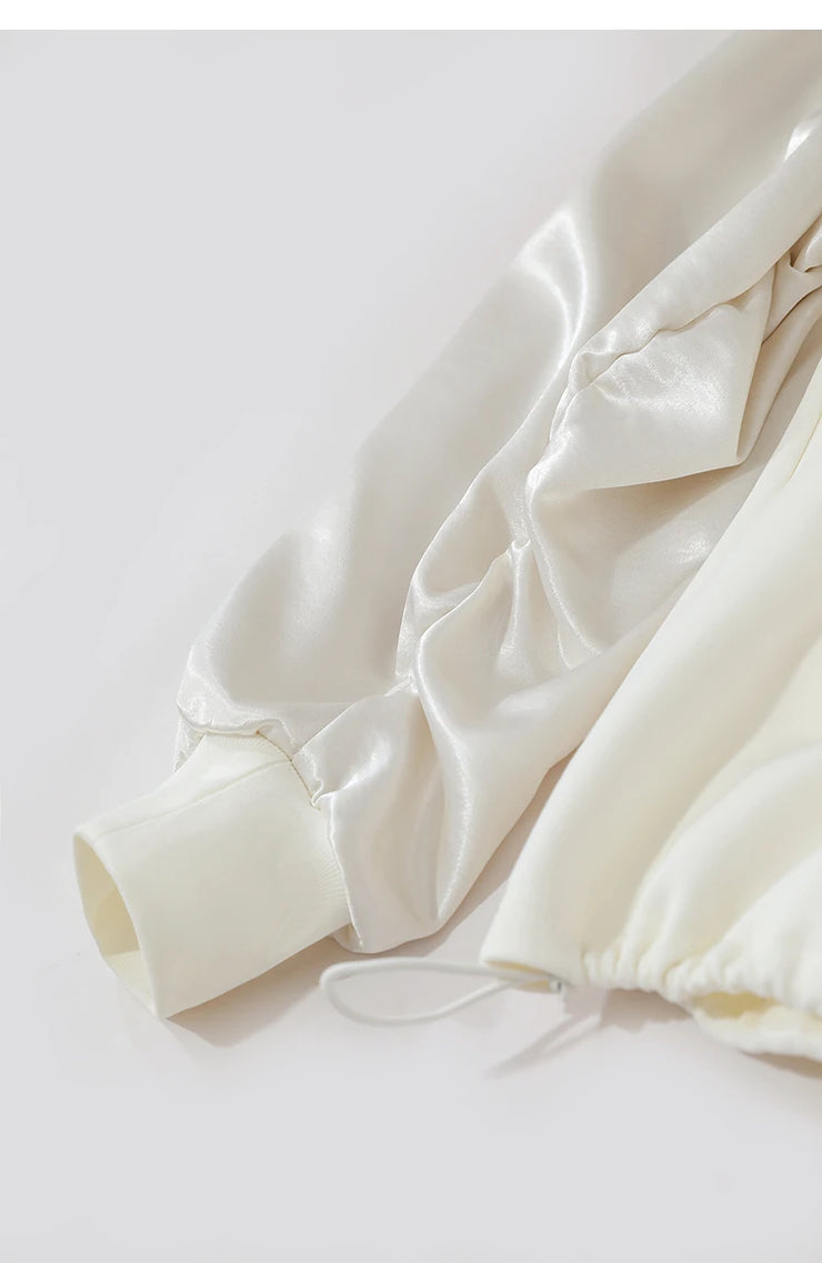 Amélie Satin Contrast Sweatshirt