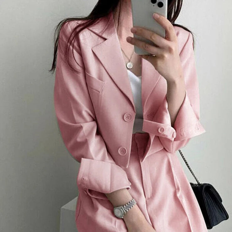 Château Cropped Blazer Set