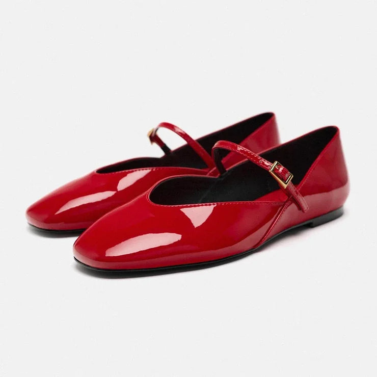 Château Patent Mary Jane Flats